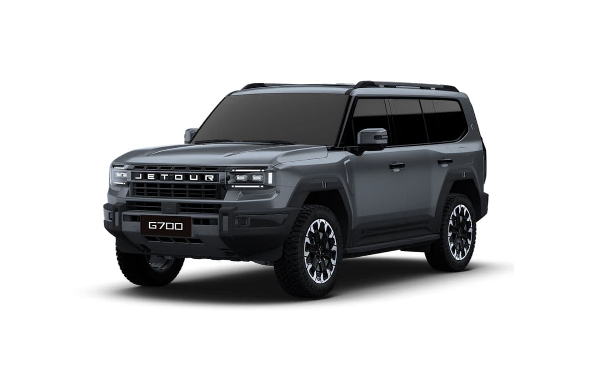 Jetour G700 gris, vue avant trois-quarts